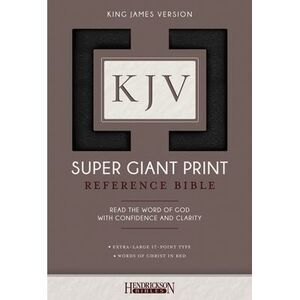 KJV Super Giant Print Bible -- Hendrickson Publishers